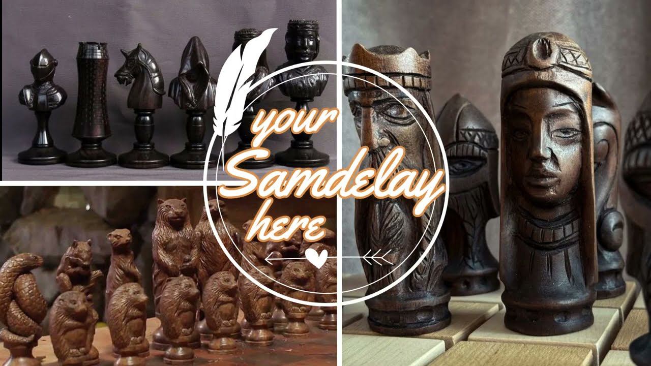 Шахматы резные | Wood Carving Chess Set. Ideas