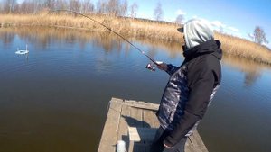 Поклёвка крупной рыбы на ультралайт у Андрея Грибачёва