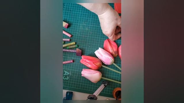 Тюльпаны из изолона. смотреть онлайн