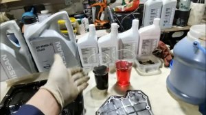 Инфинити QX70. Полная замена масла в вариаторе.