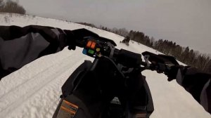 Passing some old cats on a 600 Polaris Switchback XCR