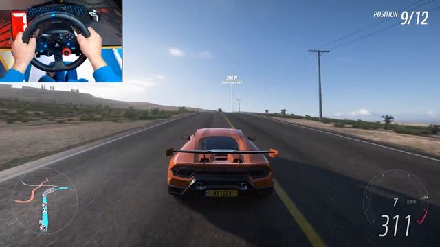 Forza Horizon 5 - Lamborghini Huracan Performante Goliath Race Logitech g29 gameplay (4K 60fps) смотреть онлайн