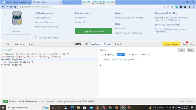 Lecture No 28 Advance JavaScript Learn toString or valueOf or fill URDU/HINDI