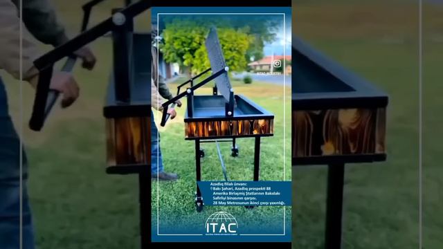 Manqal, mətbəx üçün paslanmaz metaldan avadanlıqlar #avadanlıq #manqal #metal #komfort #restaurant смотреть онлайн