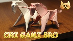 Как сделать лошать из бумаги. Оригами лошадь и единорог. Horse origami.