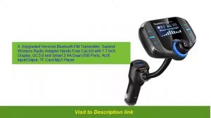 ✅Best 8 Lencent Bluetooth fm transmitter - Top fm Wireless Transmitter for Car