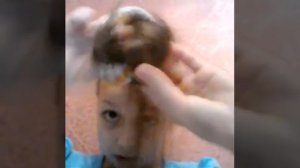 Прическа шишка