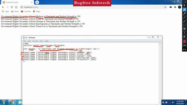 Chapter 5 | PHP Function and Array | TN board 12th Computer Application