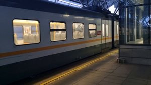 ЭП2Д-0023 "Стандарт-плюс" Голицыно - Лобня на станции Славянский бульвар (Линия D1).