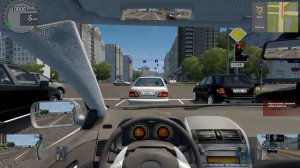 Гоняем на тойоте короле в City Car Driving.