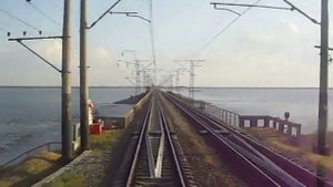 Сиваш. Проезд на поезде. (North Crimea)