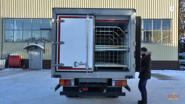 Hyundai HD 78 эвтектика с задними воротами и универсальными тележками смотреть онлайн