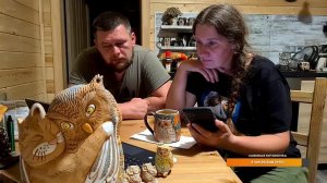 Yoll's добрый stream из Совиного дола. Усталый вечерний