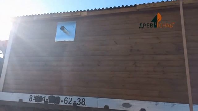 Доставка Бани из бруса под ключ в СПб и ЛО от Древ-Снаб смотреть онлайн