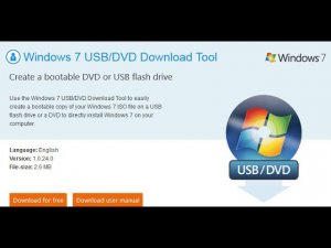 Создание загрузочной флешки в Windows 7 USB DVD Download Tools