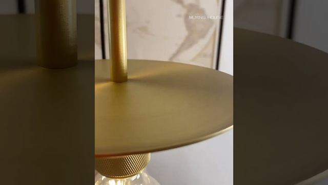 Modern Copper Restaurant Dinner Room Ceiling Lamp Pendant Lighting For Kitchen Glass Pendant Light