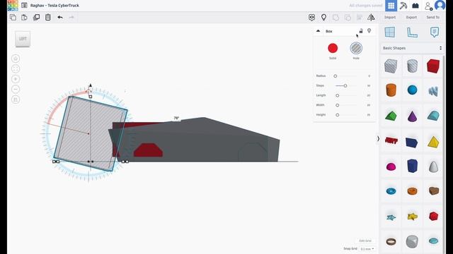 #TinkerCad | Design a Tesla CyberTruck 3D Model