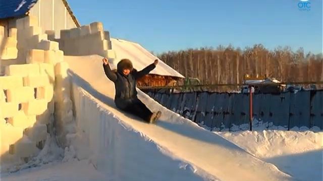 Настоящий зимний волшебник проживает в селе Киевка Татарского района смотреть онлайн