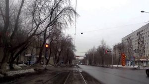 Пермь. Трамвай. 5 маршрут. 1 часть. Пермь II - Драмтеатр - Центральный рынок - АО “Инкар“.