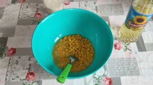 Лепешки с консервированной кукурузой!