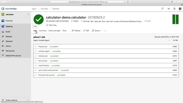 Continuous Builds with your GitHub projects using Azure Pipelines