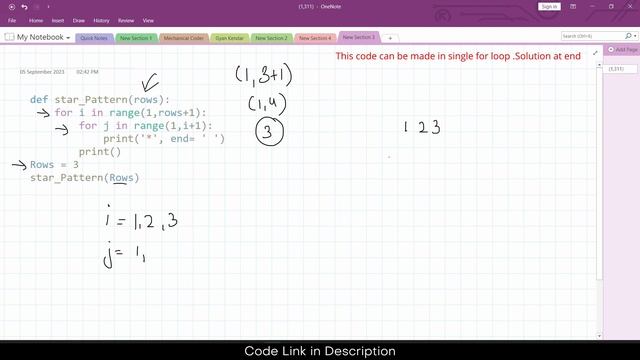 Star Pattern in Python