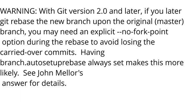Move the most recent commit(s) to a new branch with Git смотреть онлайн