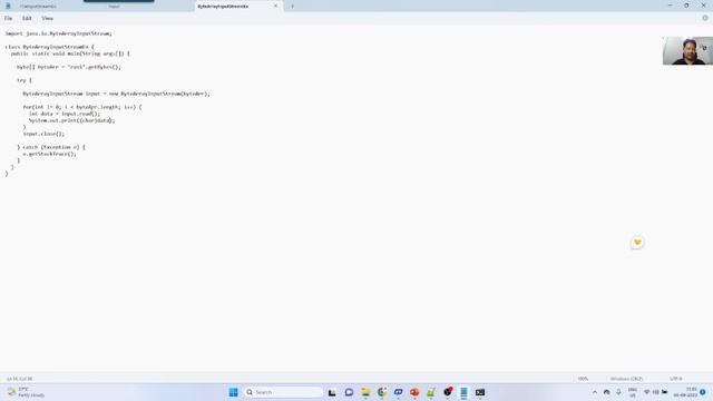 Java SE: Java IO ( ByteArrayInputStream ) Example