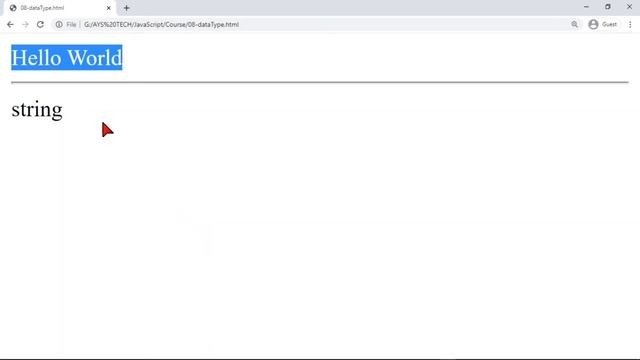 08. Data Types in JavaScript | JavaScript | JavaScript in Pashto
