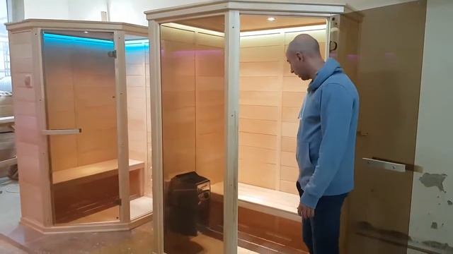 Готовая сауна для балкона и комнаты, сборка 30 мин. смотреть онлайн