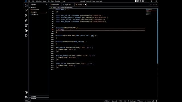 VANILLA JAVASCRIPT PART 4- REMOVE HTML ELEMENTS WITH JAVASCRIPT