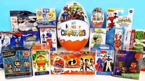 СУПЕРГЕРОИ Mix! СЮРПРИЗЫ игрушки МСТИТЕЛИ, Marvel, DC, Леди Баг, LEGO, Kinder Surprise eggs unboxing