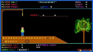 Hangman gameplay (PC Game, 1992)