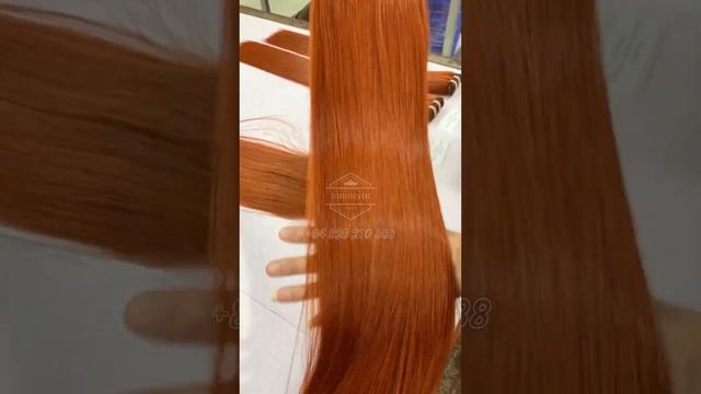 Orange hair by Bibo Hair Vietnam +84828210888 #wefthair #hairfactory #wigshop #hairshop #hairwig