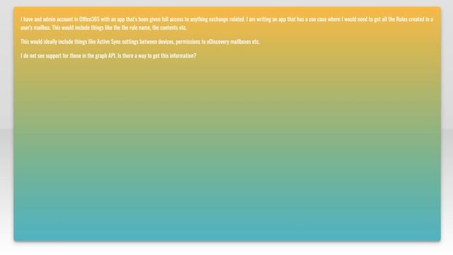 Microsoft Graph API: Get all rules for mail account смотреть онлайн