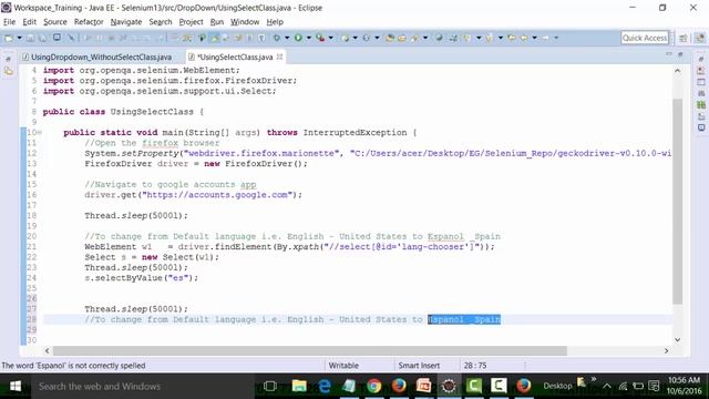 Select Class In Selenium Webdriver API | Drop Down List Using Selenium Class | Selenium Training