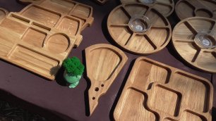 Видео про деревянные изделия на столе