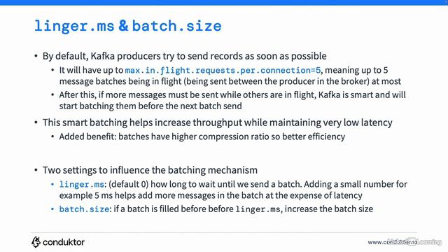 8.11_linger.ms and batch.size producer settings - Kafka Wikimedia Producer and Adv. Producer Config. смотреть онлайн