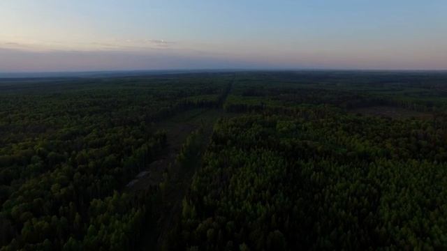 Полёт над дачами в Тихоновой Пустыни Калужской области