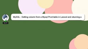 MySQL : Getting column from a Mysql Pivot table in Laravel and returning a JSON object