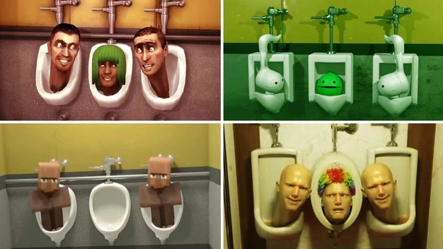 Skibidi toilet x Otamatone x Minecraft x RTX battle смотреть онлайн