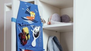 Кармашки для детского садика с объемными карманами и регулируемой липучкой, Всё на местах (Тигрёнок