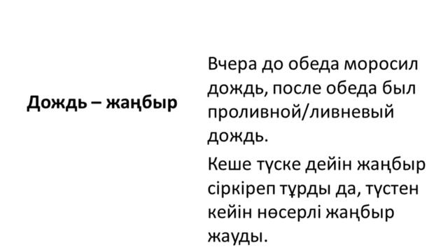Казахский язык для всех! Казахские слова на тему "Природа"