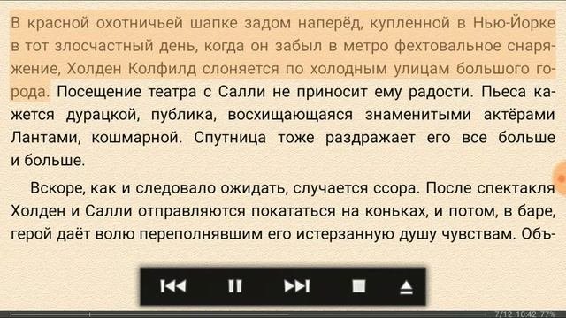 СЭЛИНДЖЕР НАД ПРОПАСТЬЮ ВО РЖИ Краткое содержание пересказ сюжета