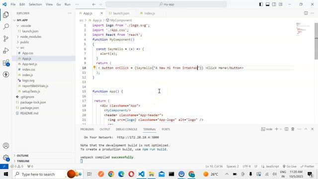 Lesson25 - Button Click Event with Paremeter- React 1000 Videos смотреть онлайн
