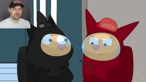 Три Гопа против Лунтикоморфа в Амонг Ас | Among Us | Реакция