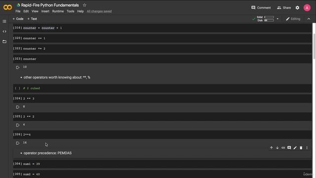 4. Arithmetic And Augmented Assignment Operators