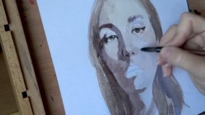 АВТОПОРТРЕТ акварелью/ Как нарисовать портрет акварелью/ Watercolor portrait/ Tutorial