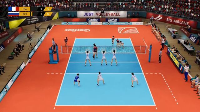 Spike Volleyball.Волейбол.Женщины.Франция -Россия.UMM DHARB STADIUM.Volleyball.Women.France -Russia