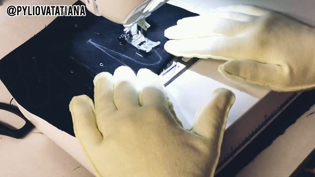 Как сшить многоразовые х/б перчатки из трикотажа /IVA_hm/